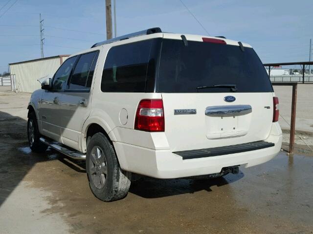 1FMFU19537LA34327 - 2007 FORD EXPEDITION WHITE photo 3