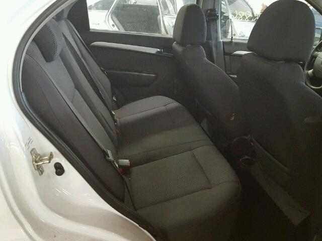 KL1TD5DE9BB135710 - 2011 CHEVROLET AVEO LS WHITE photo 6