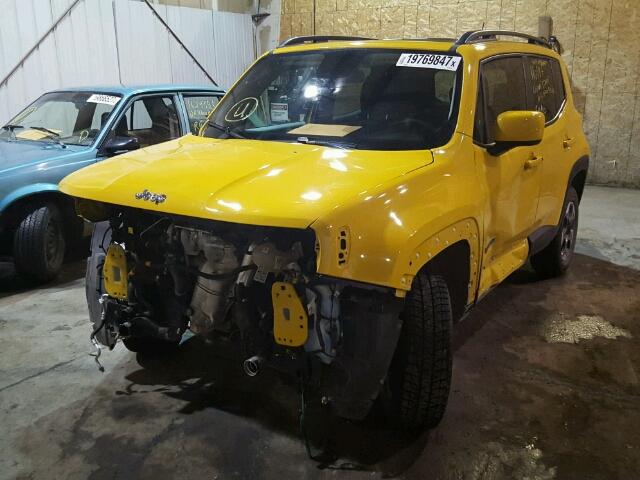 ZACCJBBH8FPB87791 - 2015 JEEP RENEGADE L YELLOW photo 2