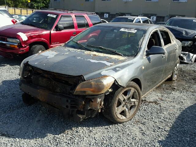 1G1ZH57B294198440 - 2009 CHEVROLET MALIBU 1LT GRAY photo 2