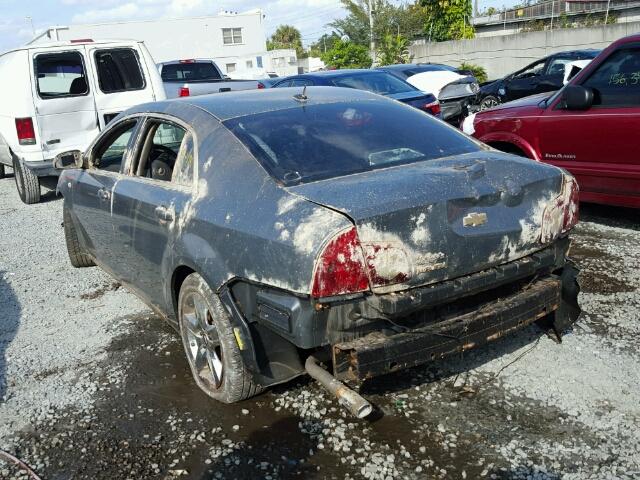 1G1ZH57B294198440 - 2009 CHEVROLET MALIBU 1LT GRAY photo 3