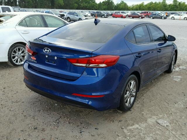 5NPD84LF4HH040937 - 2017 HYUNDAI ELANTRA SE BLUE photo 4