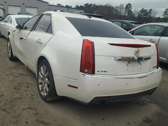 1G6DV57V280182347 - 2008 CADILLAC CTS WHITE photo 3