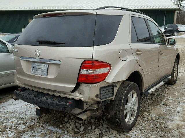 4JGBB86E16A085417 - 2006 MERCEDES-BENZ ML 350 TAN photo 4