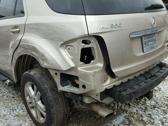 4JGBB86E16A085417 - 2006 MERCEDES-BENZ ML 350 TAN photo 9