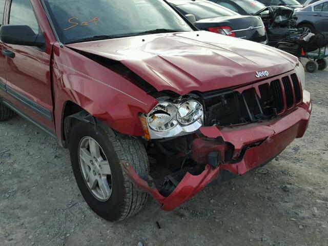 1J4GS48K16C148410 - 2006 JEEP GRAND CHER RED photo 9