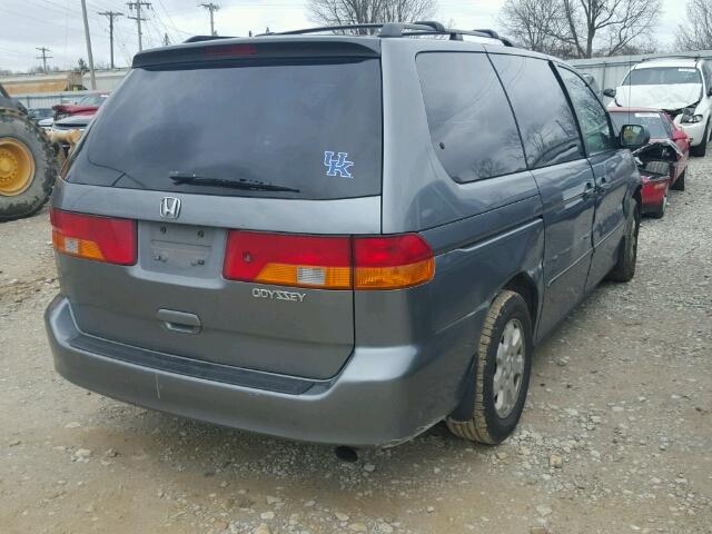 5FNRL18692B035265 - 2002 HONDA ODYSSEY EX GRAY photo 4