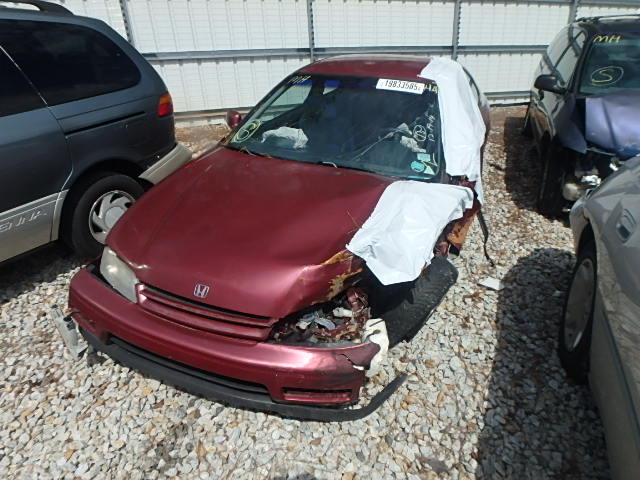 1HGCD713XSA002890 - 1995 HONDA ACCORD LX MAROON photo 2