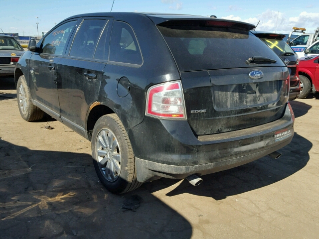 2FMDK39C87BB08669 - 2007 FORD EDGE SEL P BLACK photo 3