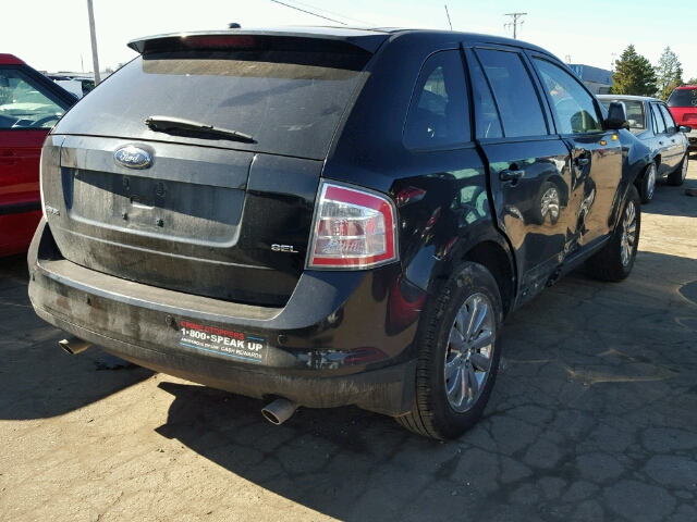 2FMDK39C87BB08669 - 2007 FORD EDGE SEL P BLACK photo 4