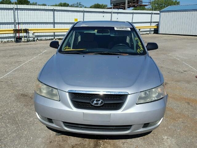 5NPEU46F36H126877 - 2006 HYUNDAI SONATA GLS GRAY photo 9