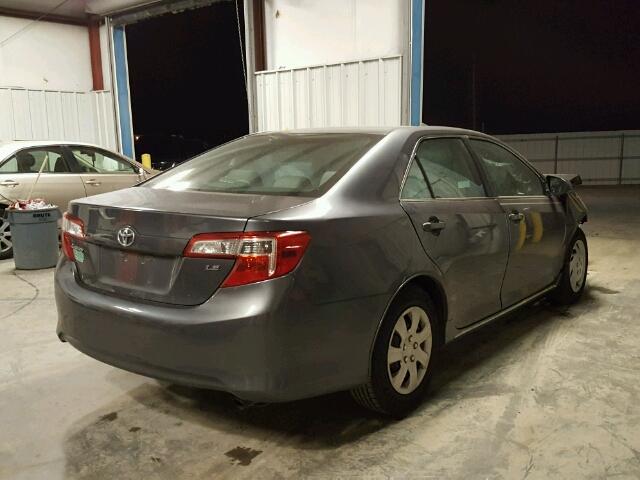 4T4BF1FK1ER343388 - 2014 TOYOTA CAMRY L GRAY photo 4