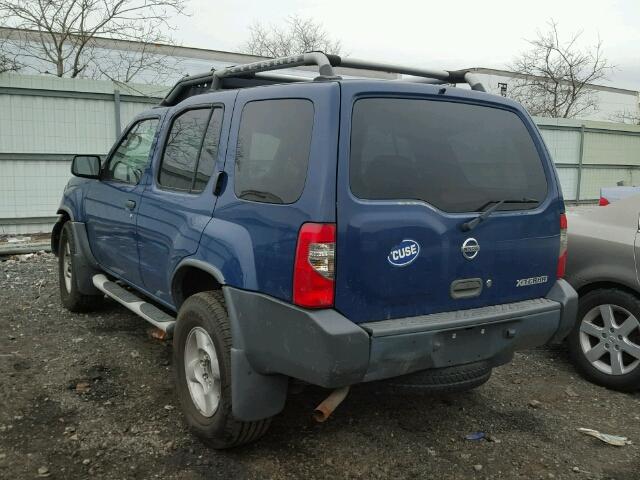 5N1ED28Y82C508312 - 2002 NISSAN XTERRA XE BLUE photo 3