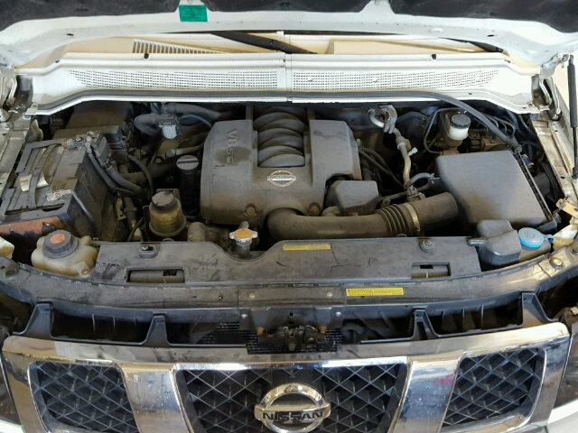 1N6BA07B95N568851 - 2005 NISSAN TITAN XE WHITE photo 7