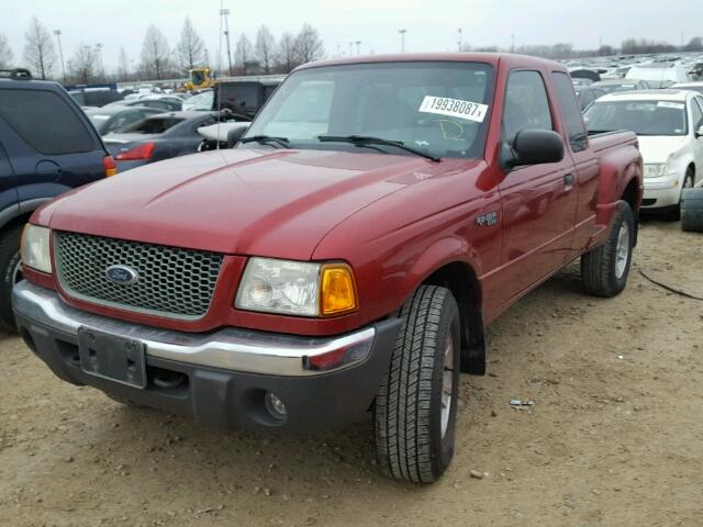 1FTZR45E22PA19975 - 2002 FORD RANGER SUP RED photo 2