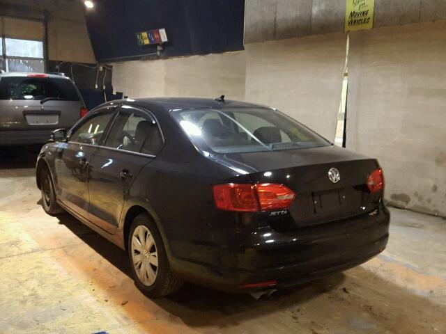 3VWD17AJXEM418713 - 2014 VOLKSWAGEN JETTA SE BLACK photo 3