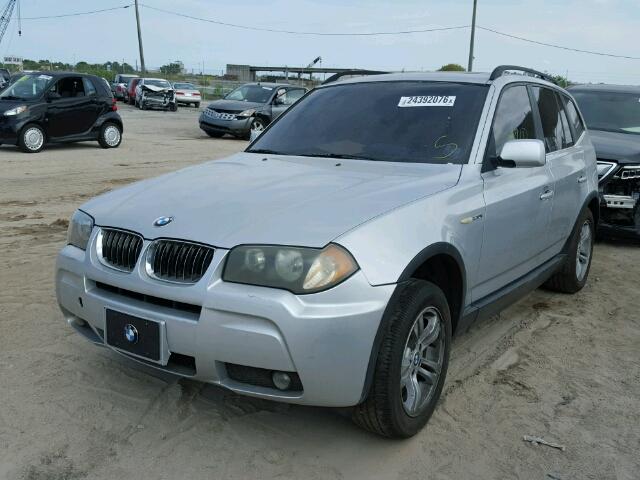 WBXPA93416WD32863 - 2006 BMW X3 3.0 SILVER photo 2