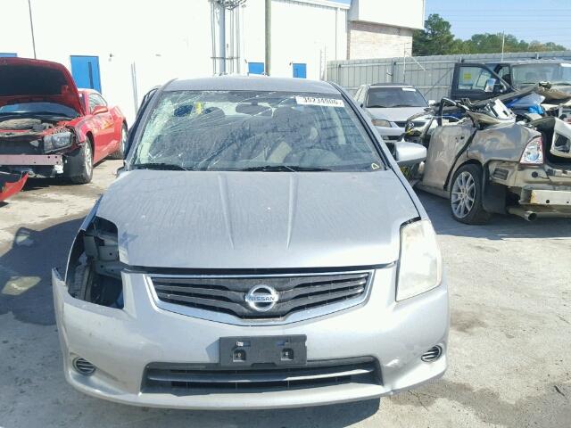 3N1AB6AP2BL614683 - 2011 NISSAN SENTRA 2.0 GRAY photo 10