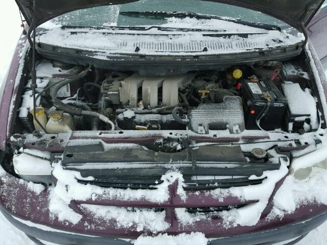 2B4GP44R5XR409294 - 1999 DODGE GRAND CARA BURGUNDY photo 7