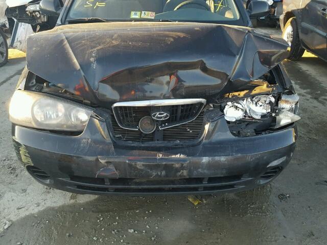 KMHDN45D53U623743 - 2003 HYUNDAI ELANTRA GL BLACK photo 9