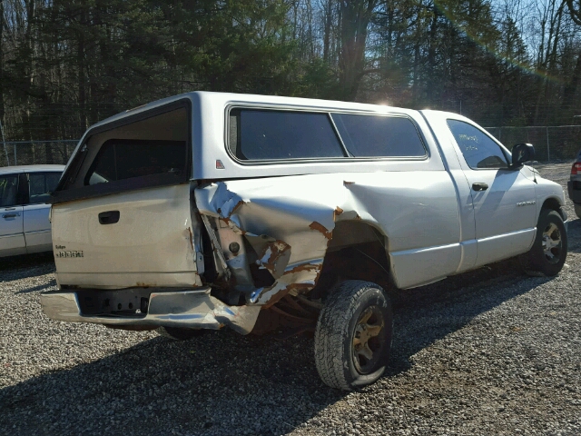 1D7HA16K32J263133 - 2002 DODGE RAM 1500 SILVER photo 4