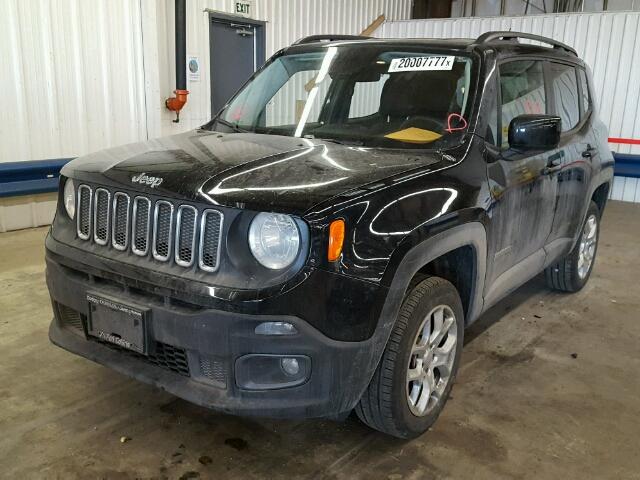 ZACCJBBT5FPB99353 - 2015 JEEP RENEGADE L BLACK photo 2