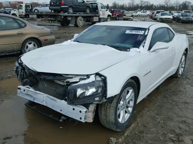 2G1FA1E38E9321208 - 2014 CHEVROLET CAMARO LS WHITE photo 2