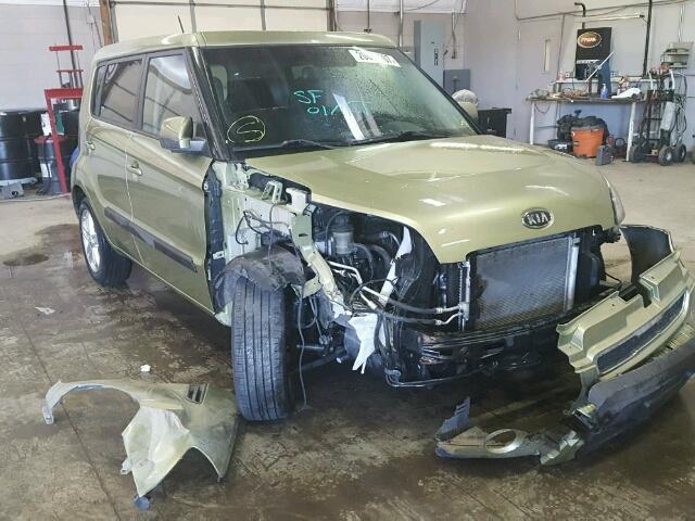 KNDJT2A22B7260434 - 2011 KIA SOUL GREEN photo 1