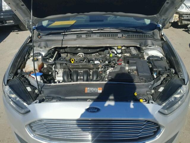 3FA6P0H7XGR117558 - 2016 FORD FUSION SE SILVER photo 7