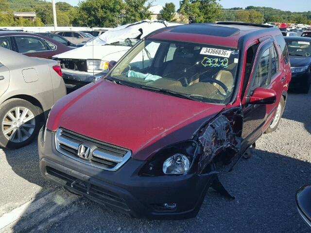 JHLRD78832C050653 - 2002 HONDA CR-V EX RED photo 2