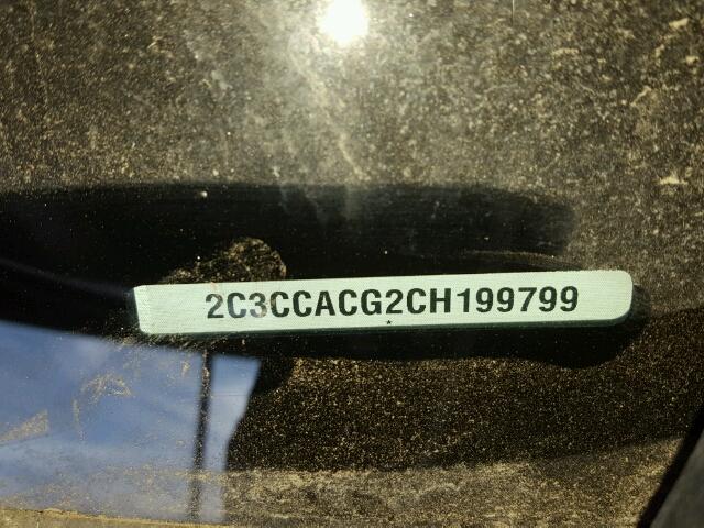 2C3CCACG2CH199799 - 2012 CHRYSLER 300 BLACK photo 10