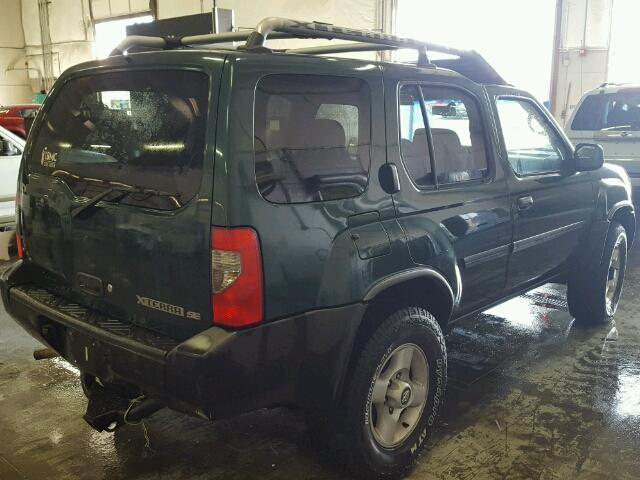 5N1ED28Y81C512293 - 2001 NISSAN XTERRA XE/ GREEN photo 4