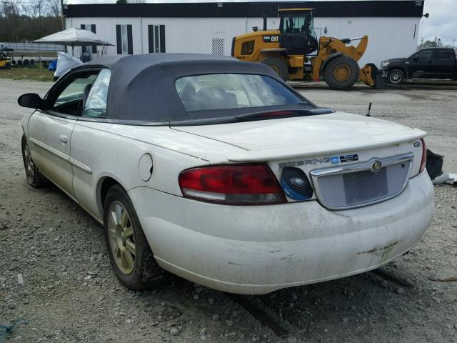 1C3EL75R45N621981 - 2005 CHRYSLER SEBRING WHITE photo 3