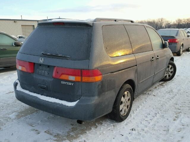 5FNRL18824B146082 - 2004 HONDA ODYSSEY GRAY photo 4