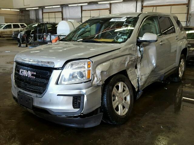 2GKFLSEK1G6227467 - 2016 GMC TERRAIN SL GRAY photo 2