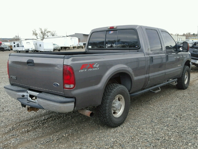 1FTNW21P63ED51837 - 2003 FORD F250 SUPER GRAY photo 4