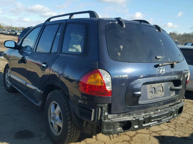 KM8SC13EX4U732739 - 2004 HYUNDAI SANTA FE G BLACK photo 3