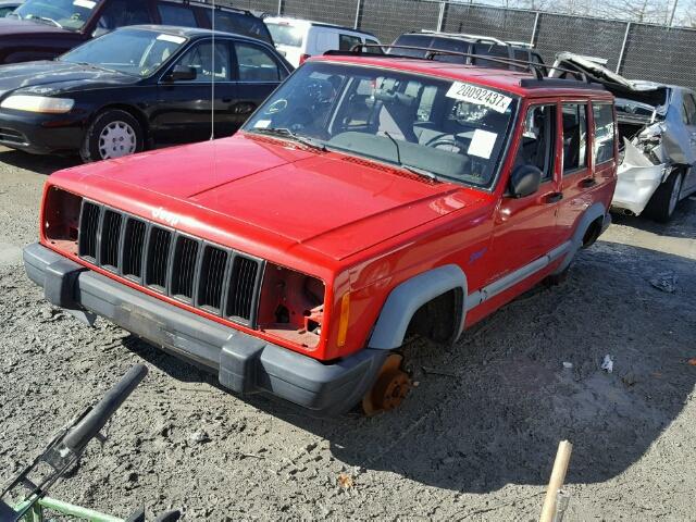 1J4FT68S7WL262691 - 1998 JEEP CHEROKEE S RED photo 2