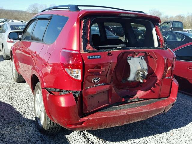 JTMBD32V065045166 - 2006 TOYOTA RAV4 SPORT RED photo 3