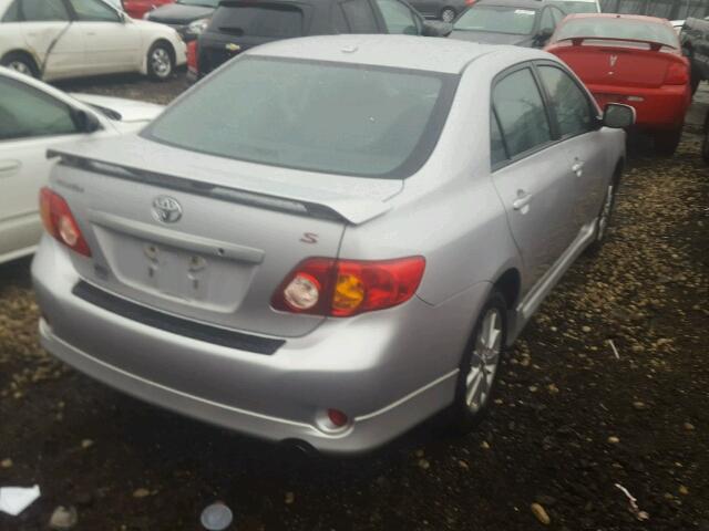 2T1BU4EE5AC517164 - 2010 TOYOTA COROLLA BA SILVER photo 6