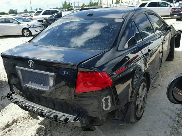 19UUA66215A059295 - 2005 ACURA TL BLACK photo 4