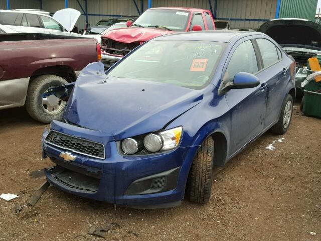 1G1JA5SH4E4172090 - 2014 CHEVROLET SONIC LS 蓝色 照片 2