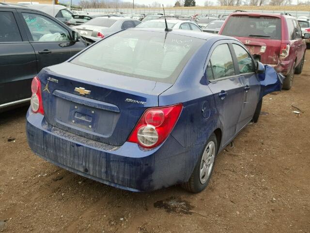1G1JA5SH4E4172090 - 2014 CHEVROLET SONIC LS 蓝色 照片 4
