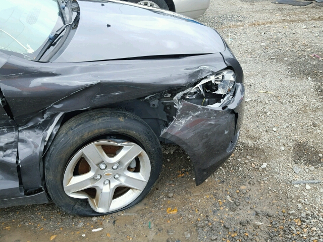 1G1ZB5E10BF236348 - 2011 CHEVROLET MALIBU LS ნაცრისფერი ფოტო 9