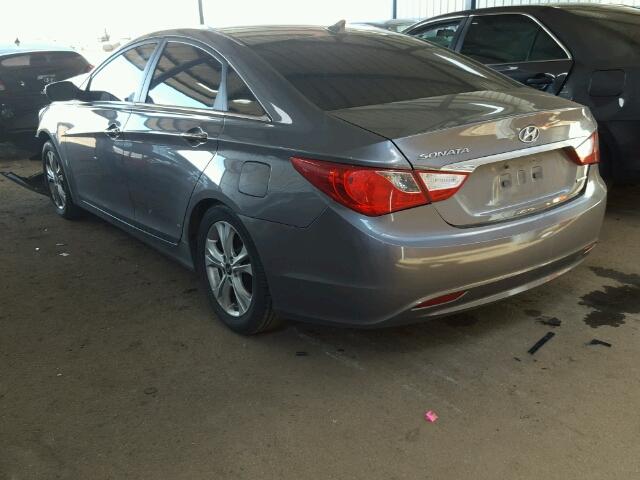 5NPEC4ACXBH248727 - 2011 HYUNDAI SONATA SE/ GRAY photo 3