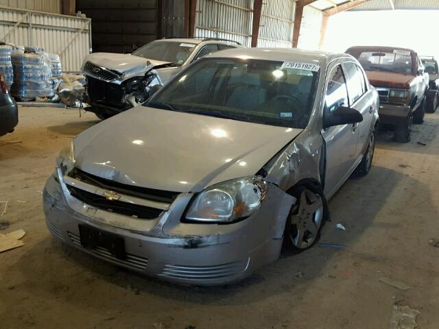 1G1AK55F367618768 - 2006 CHEVROLET COBALT LS SILVER photo 2