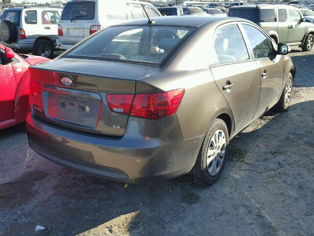 KNAFU4A24A5144383 - 2010 KIA FORTE EX CHARCOAL photo 4