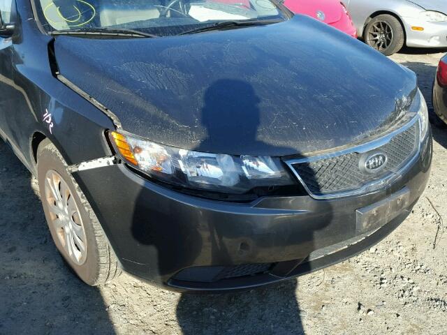 KNAFU4A24A5144383 - 2010 KIA FORTE EX CHARCOAL photo 9