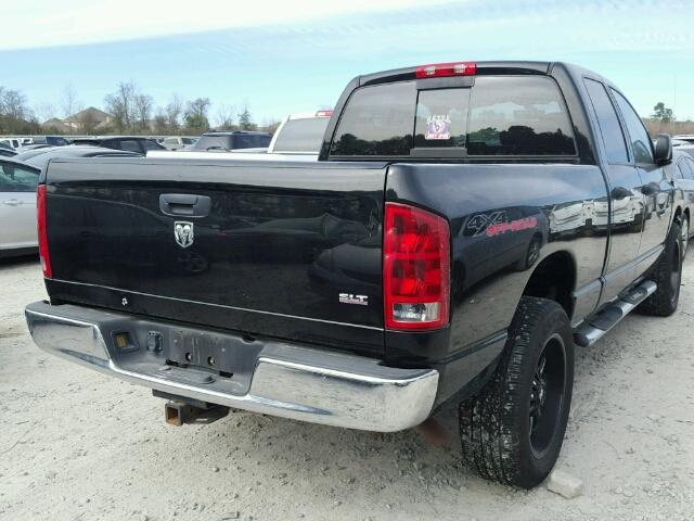 1D7HU18D25S113731 - 2005 DODGE RAM 1500 S BLACK photo 4