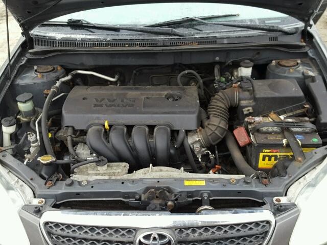 2T1BR32E55C402666 - 2005 TOYOTA COROLLA CE GRAY photo 7